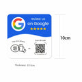 بطاقة تقييم قوقل المربعة NFC – أزرق