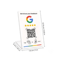 ستاند تقييم قوقل NFC + QR – أبيض